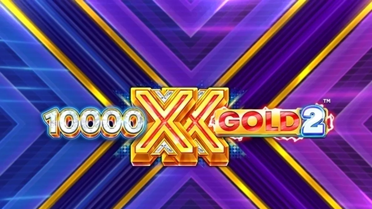 Tampilan antarmuka slot 10,000 X Gold 2 dengan simbol emas dan pengganda