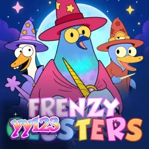 Tampilan antarmuka permainan slot Frenzy Clusters dengan grid 7x7 yang dinamis