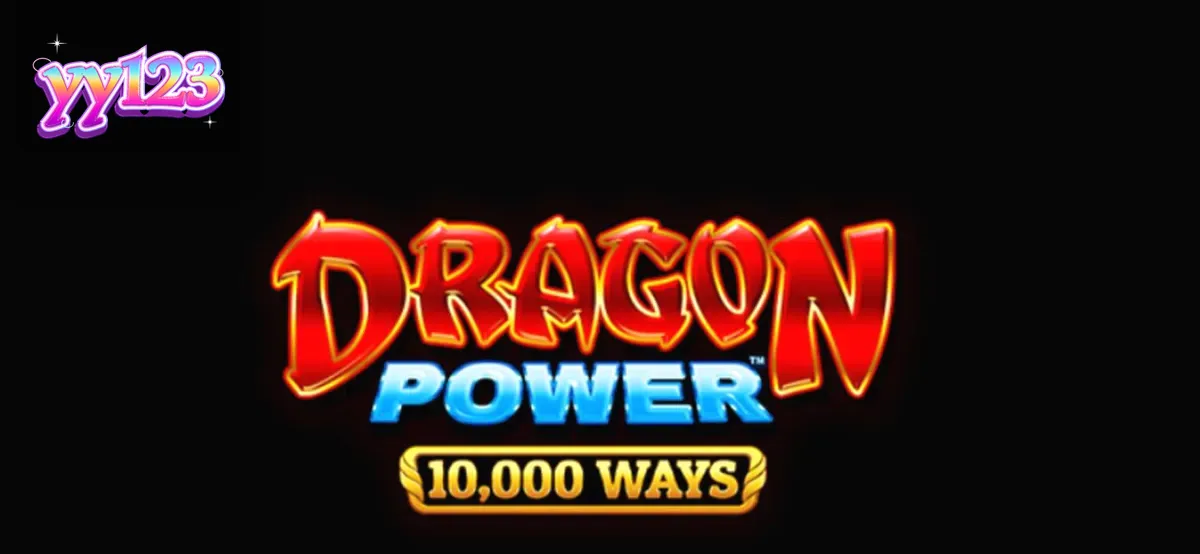 Tampilan visual slot Dragon Power 10,000 Ways dengan tema naga dan kuil emas